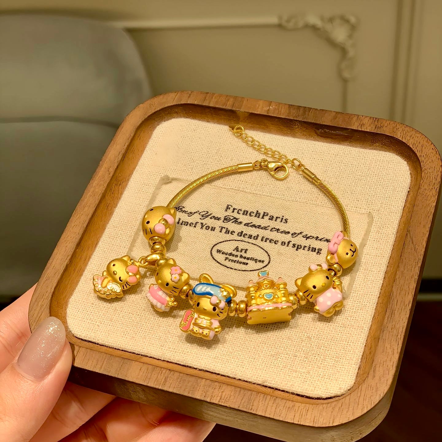 diy hello kitty bracelet
