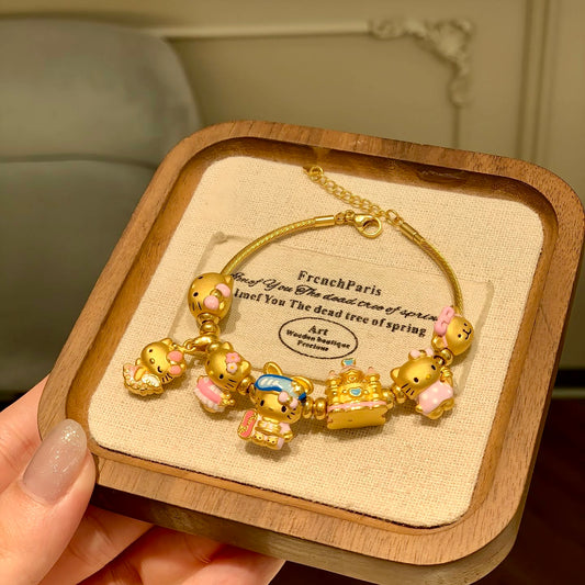 diy hello kitty bracelet