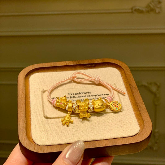 diy gold bracelet